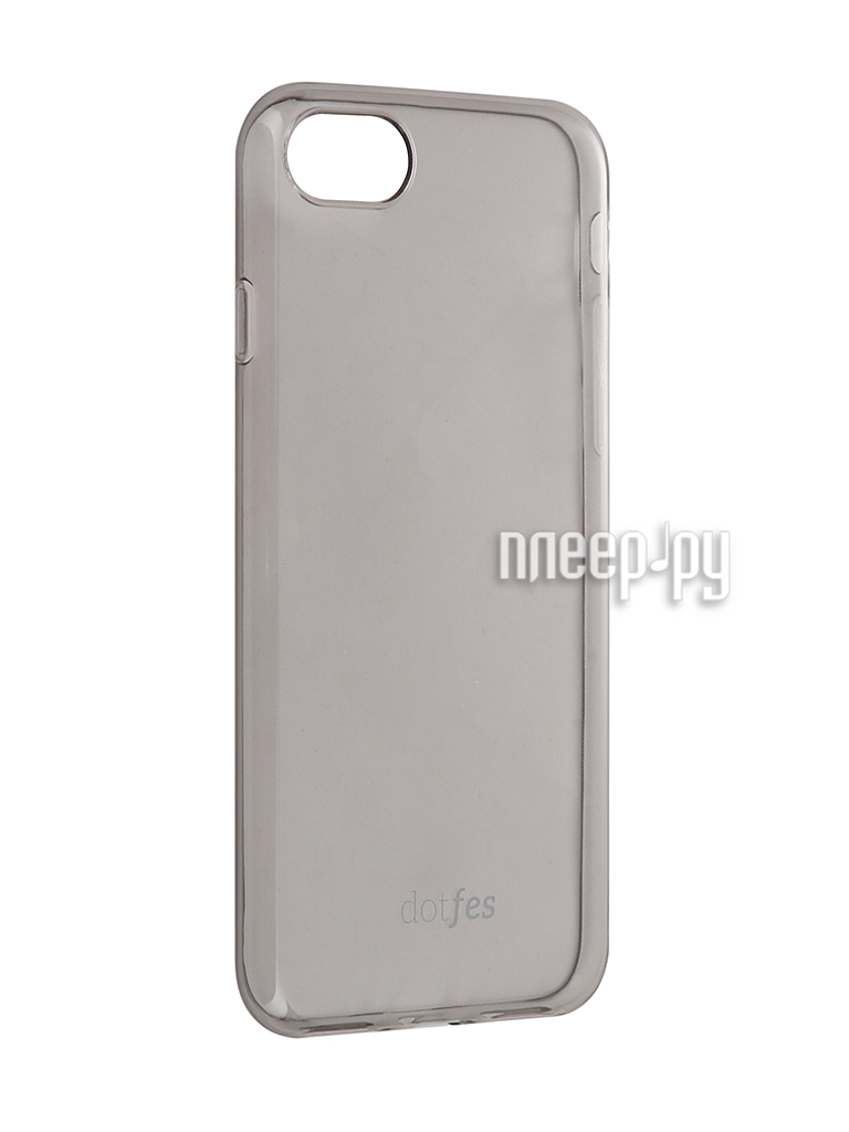   Dotfes G04 Ultra Slim TPU Case  APPLE iPhone 7 Transparent-Black 47074 