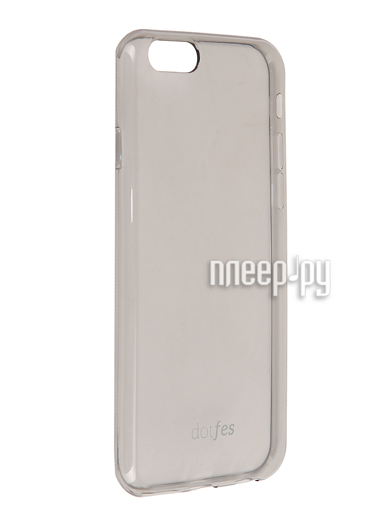   Dotfes G04 Ultra Slim TPU Case  APPLE iPhone 6 / 6s Transparent-Black 47070