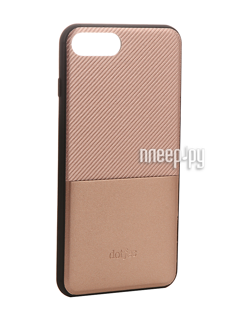   Dotfes G02 Carbon Fiber Card Case  APPLE iPhone 7 Plus Rose Gold 47068 