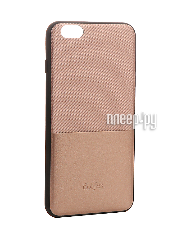   Dotfes G02 Carbon Fiber Card Case  APPLE iPhone 6 / 6s Rose Gold 47056 