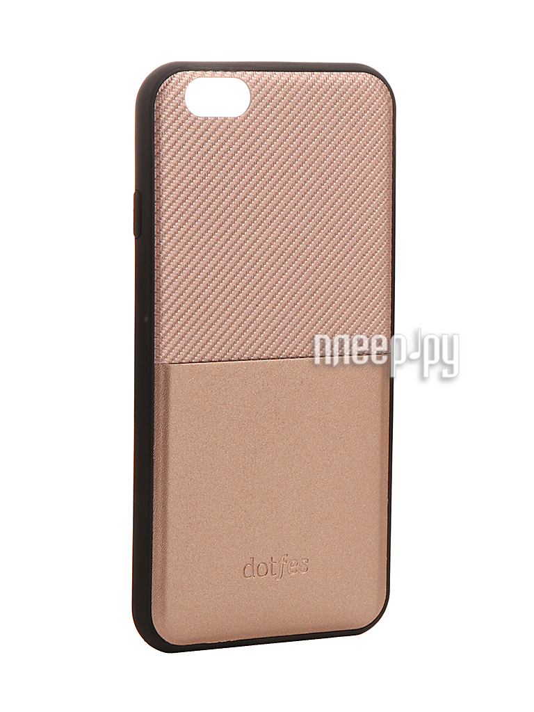   Dotfes G02 Carbon Fiber Card Case  APPLE iPhone 6 Plus / 6s Plus Rose Gold 47060 