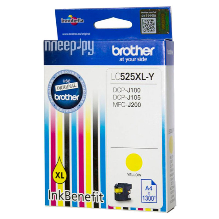  Brother LC525XLY Yellow  DCP-J100 / J105 / J200 