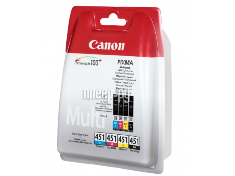  Canon CLI-451C / M / Y / Bk 6524B004 Multicolor  iP7240 / MG