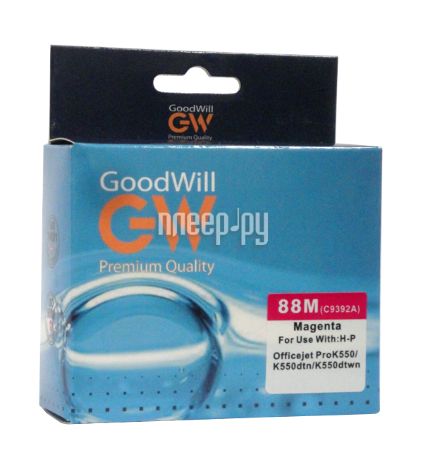  GoodWill GW-C9392AE 88XL Magenta  HP OfficeJet Pro K550 / K5400 / K8600 / L7480 / L7580 / L7780 / 7590  120 
