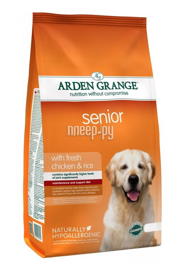  Arden Grange Adult Dog Senior 2kg     AG607285 