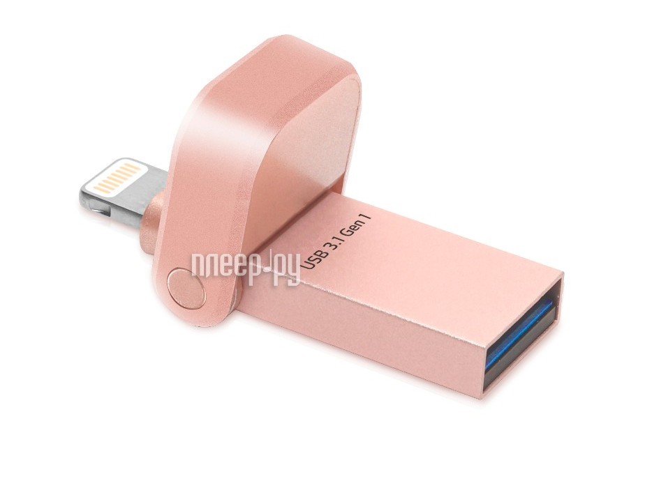 USB Flash Drive A-Data i-Memory AI920 Lightning to USB 3.1 AAI920-32G-CRG Rose Gold  2551 