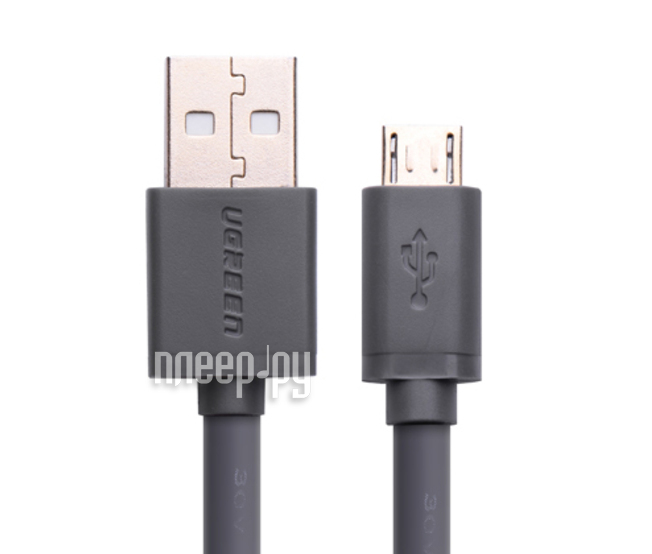  Ugreen USB 2.0 AM - Micro B 5pin 1m Grey UG-10358  320 