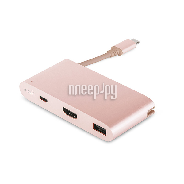  Moshi USB-C Multiport Adapter Golden Rose 99MO084207  3727 