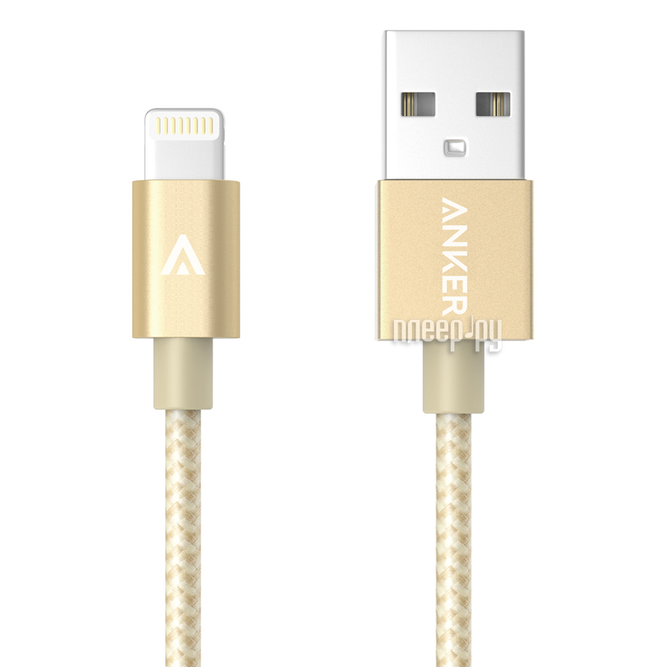  Anker USB-Lightning MFi 1.8m Gold A7114HB1  1209 