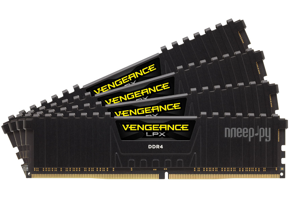  Corsair Vengeance LPX DDR4 DIMM 3333MHz PC4-26600 CL16 - 64Gb KIT (4x16Gb) CMK64GX4M4B3333C16  44218 