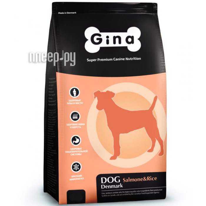  Gina Dog Salmon & Rice 3kg 400116.1  825 