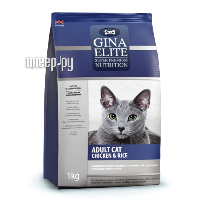  Gina Elite Cat Chicken&Rice 1kg 780010.0  434 