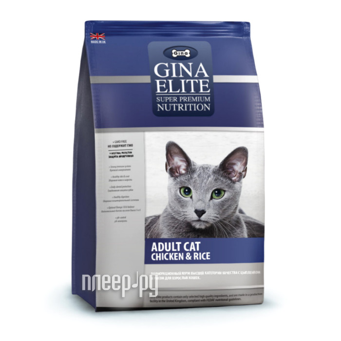  Gina Elite Cat Chicken&Rice 3kg 780010.1  1230 