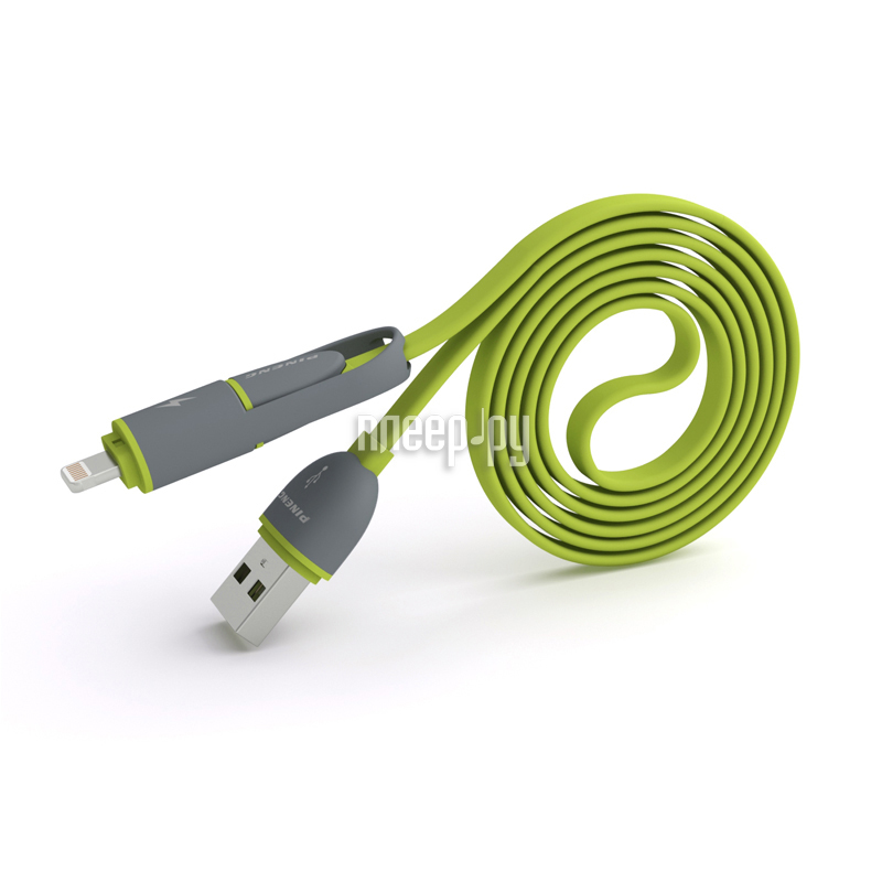  Pineng PN-301 USB-microUSB / Lightning Green