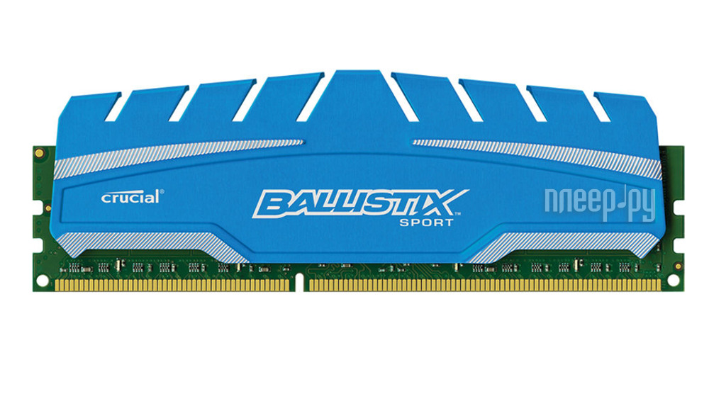   Crucial Ballistix Sport XT DDR3 UDIMM 1600MHz PC3-12800 CL9 - 4Gb BLS4G3D169DS3J