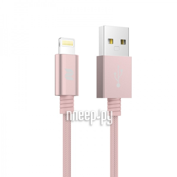  Rock Space MFI Metal Charge & Sync USB-Lightning MFI 30cm Pink-Gold 15351 
