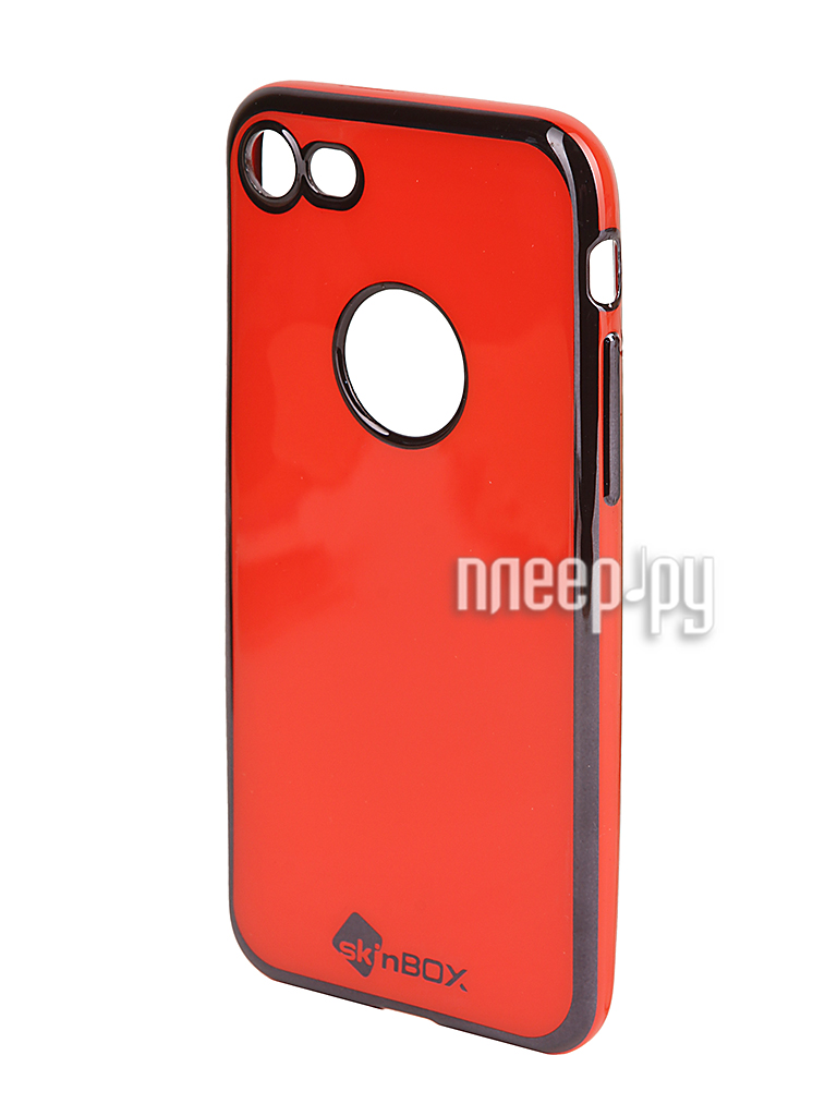   SkinBox Slim Silicone Color  iPhone 7 Red T-S-AI7n-005