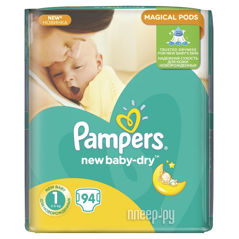  Pampers New Baby-Dry Newborn 2-5 94 8001090172471