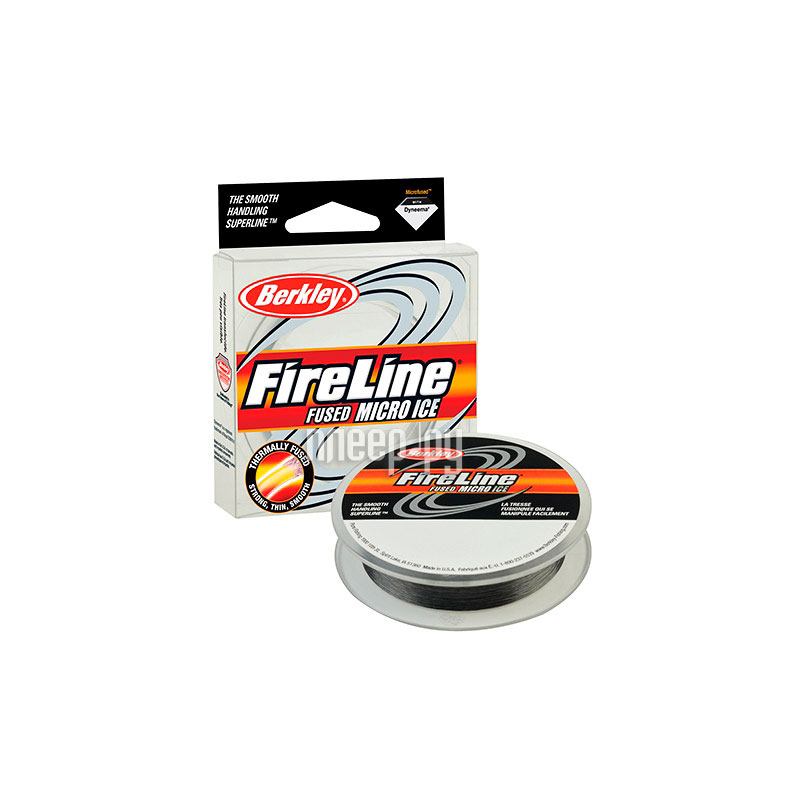   Berkley FireLine Micro Ice Smoke 0.17mm 45m 10.2kg Grey 1085677  447 