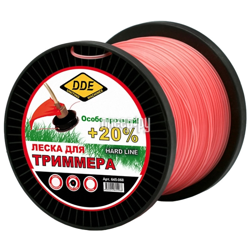     DDE Hard Line 2.4mm x 180m Grey-Red 241-949  892 