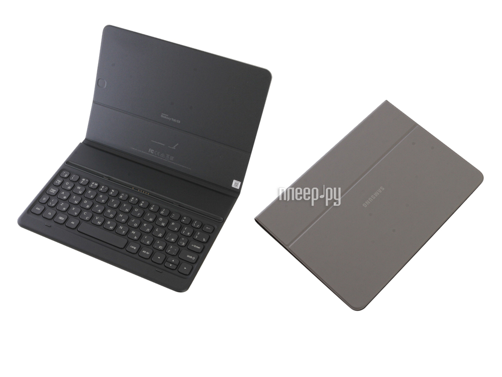   Samsung Galaxy Tab S3 9.7 Book Cover Keyboard Grey EJ-FT820BSRGRU