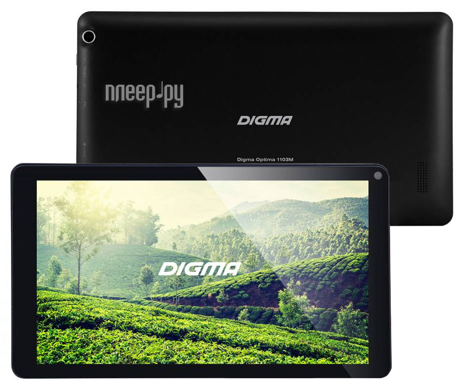  Digma Optima 1103M Black TS1074AW (Allwinner A33 1.2 GHz / 1024Mb / 8Gb / Wi-Fi / Cam / 10.1 / 1024x600 / Android) 390137 