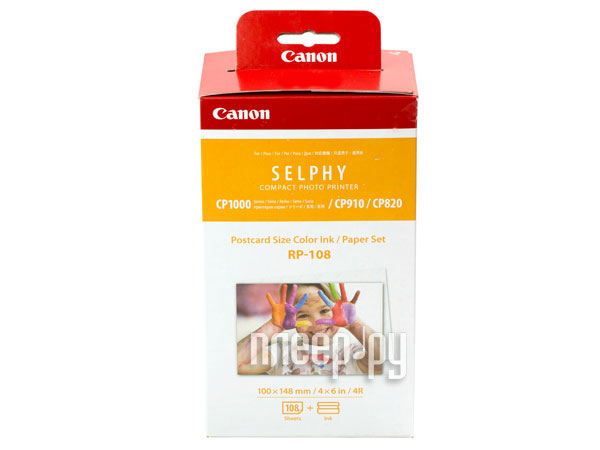  Canon RP-108 High-Capacity Color Ink / Paper Set Multi 8568B001