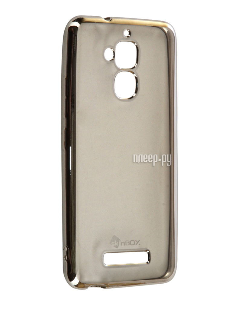   ASUS Zenfone 3 Max ZC520TL SkinBox Silicone Chrome Border 4People Silver T-S-AZC520TL-008  524 