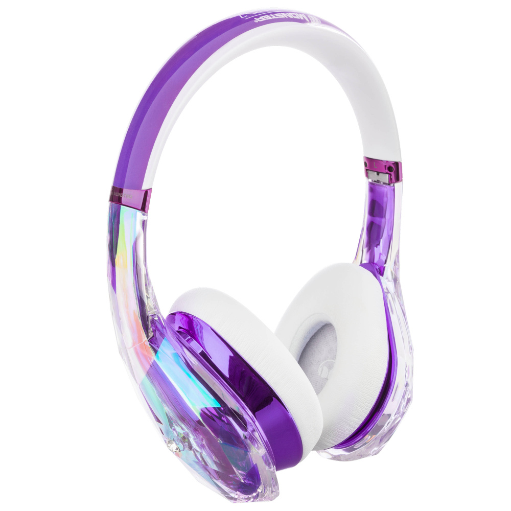  Monster DiamondZ Purple and White On-Ear 137016-00