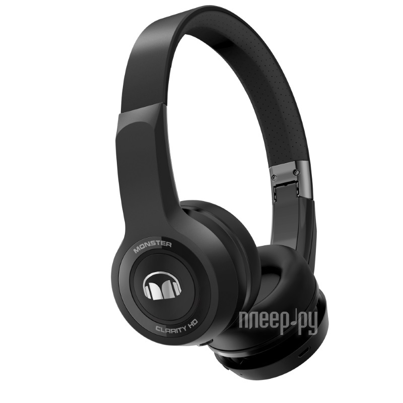  Monster Clarity HD Bluetooth Black On-Ear Wireless 137060-00