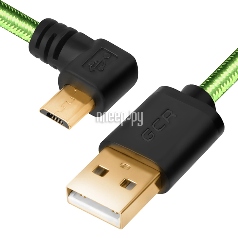  Greenconnect Micro USB 2.0 AM - Micro B 5pin 2.0m Green GCR-UA12AMCB6-BB2SG-2.0m  369 