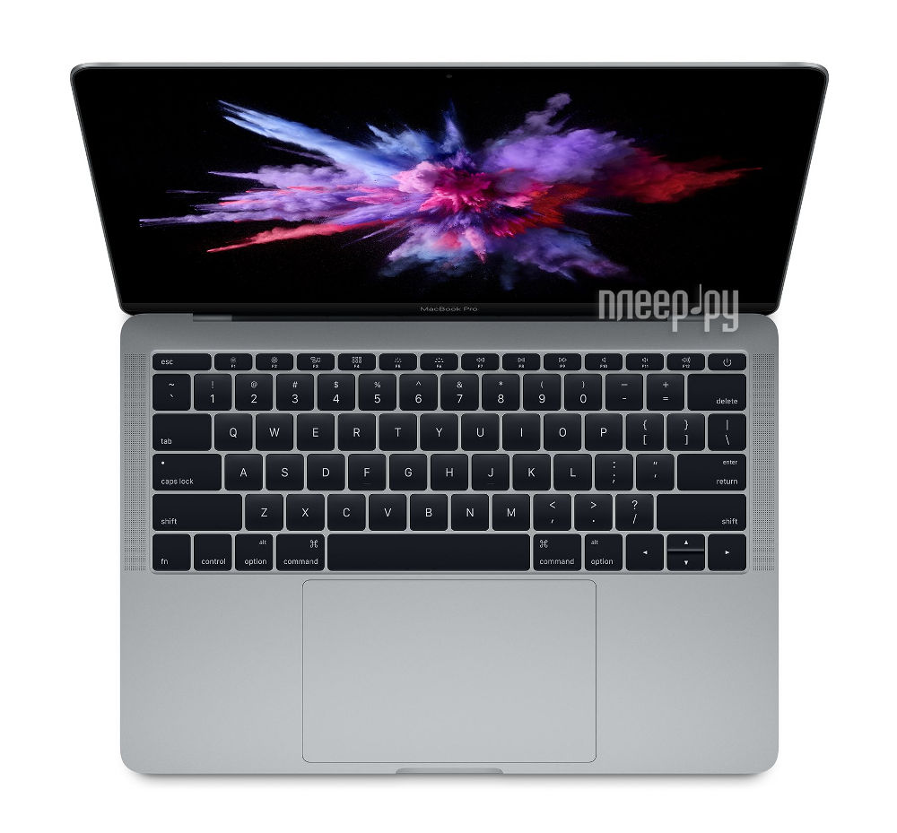  APPLE MacBook Pro 13 Space Grey MPXQ2RU / A (Intel Core i5 2.3 GHz / 8192Mb / 128Gb / Intel Iris Plus Graphics 640 / Wi-Fi / Bluetooth / Cam / 13.3 / 2560x1600 / macOS Sierra) 