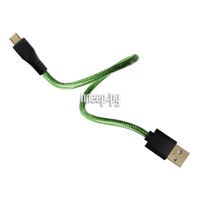  Greenconnect USB AM - micro B 5pin 0.15m Green