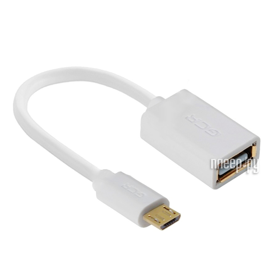  Greenconnect OTG micro USB - AF USB 2.0 1m White GCR-MB6AF-AA2S-1m