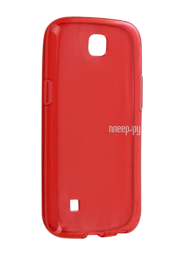   LG K3 K100 Gecko Transparent-Glossy Red S-G-LGK-RED  606 