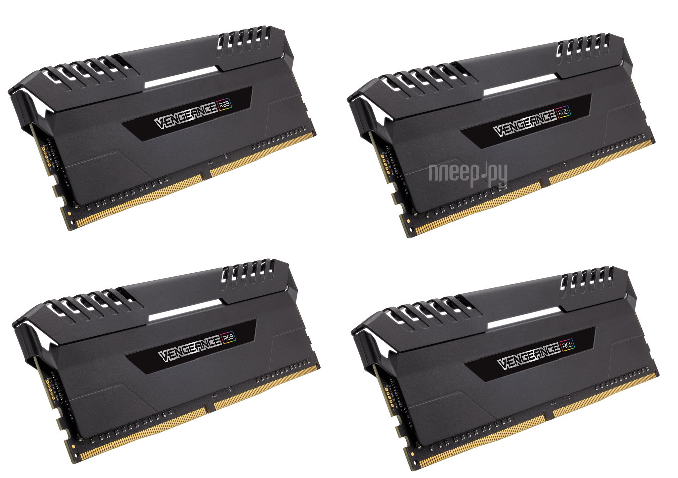   Corsair Vengeance RGB DDR4 DIMM 2666MHz PC4-21300 CL16 - 32Gb KIT (4x8Gb) CMR32GX4M4A2666C16