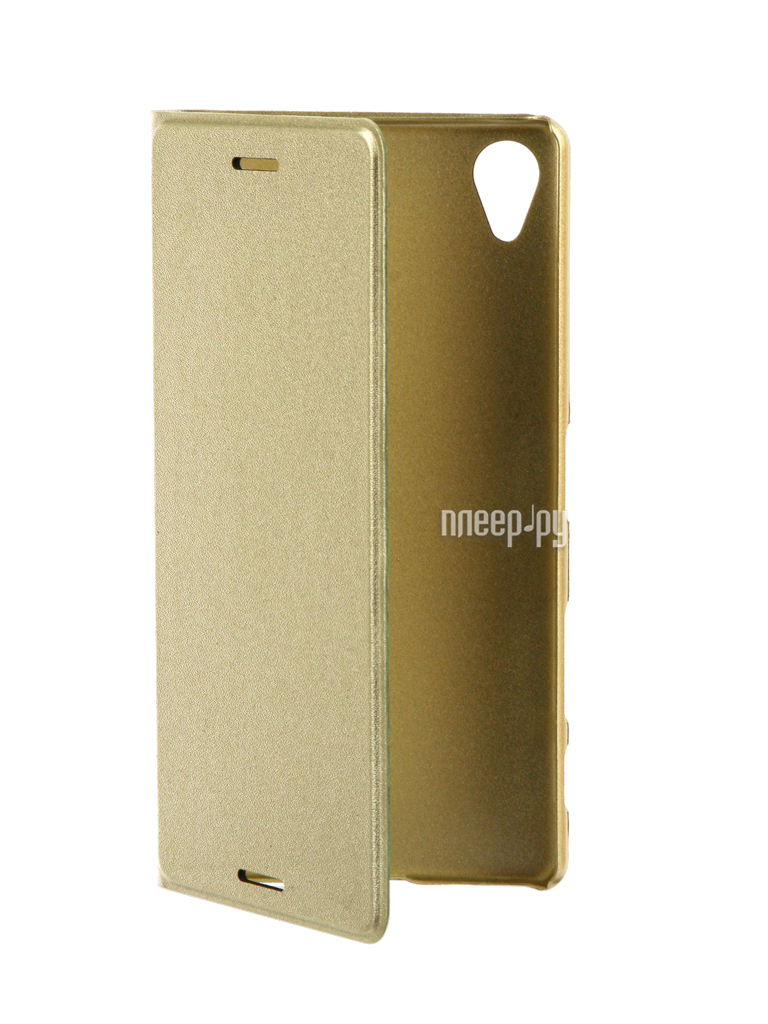 Аксессуар Чехол Sony Xperia X Performance BROSCO PU Gold Lime XP-BOOK-GOLDLIME