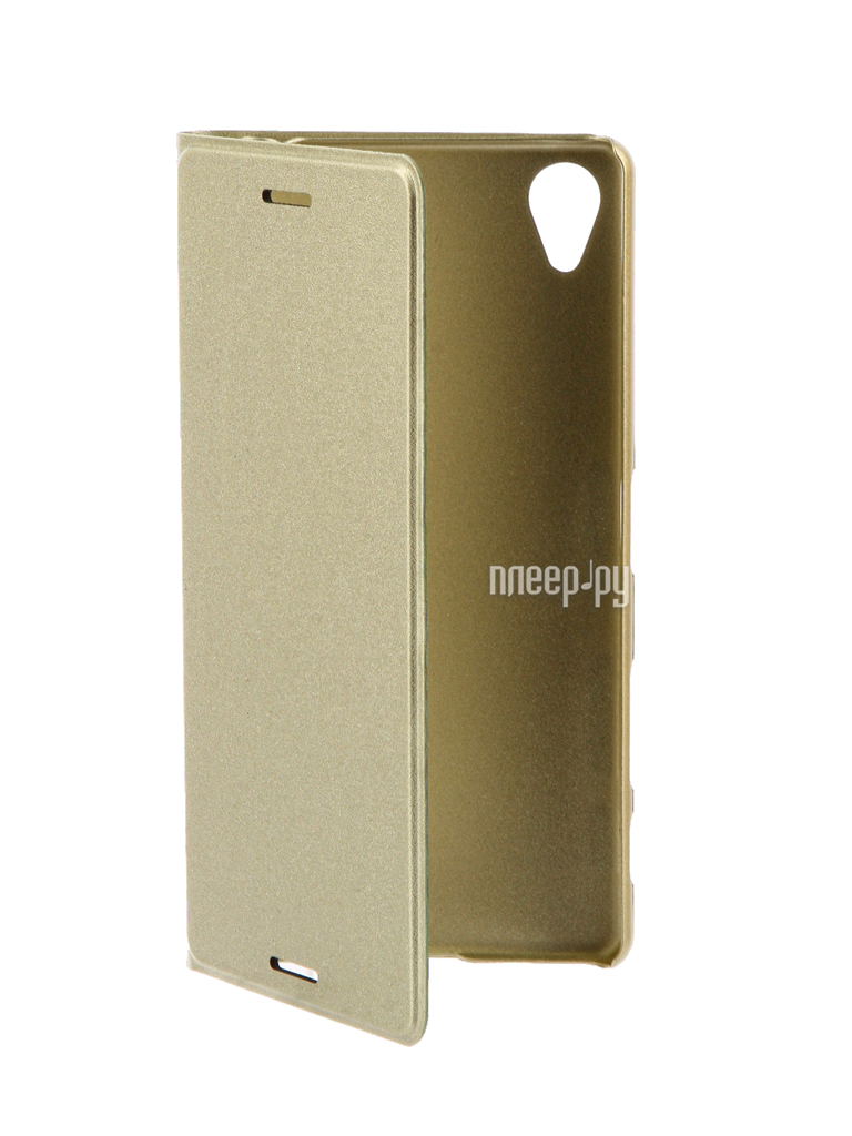   Sony Xperia X BROSCO PU Gold Lime X-BOOK-GOLDLIME