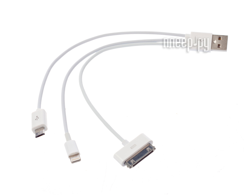  Partner USB 2.0 - iPhone / iPad / iPod 3 in 1 20cm 030681