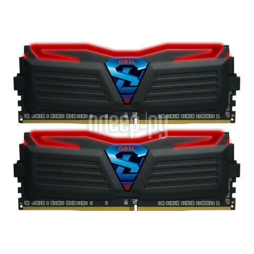   GeIL Super Luce Black DDR4 DIMM 3000MHz PC4-24000 CL15 - 32Gb KIT (2x16Gb) GLR432GB3000C15ADC 