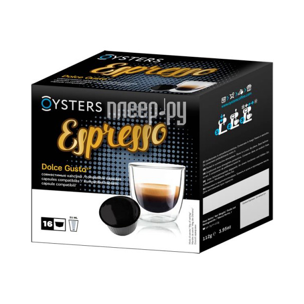  Oysters Dolce Gusto Espresso 16  188 