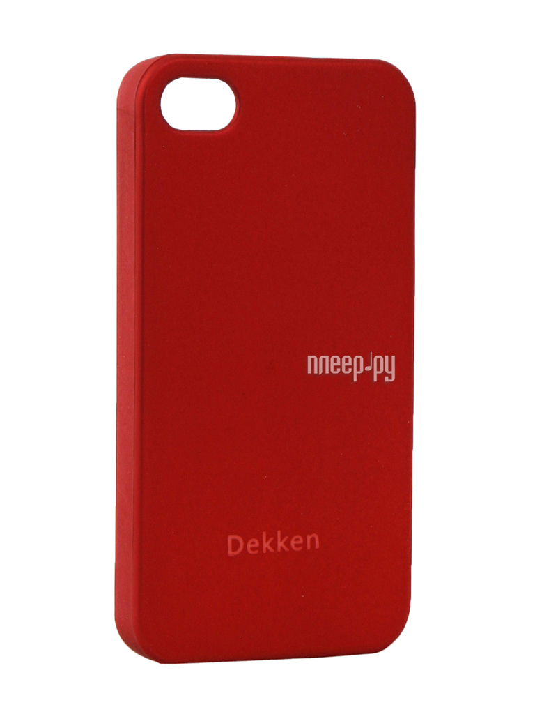  - Dekken Soft Touch  APPLE iPhone 4 / 4S Red 20328  482 