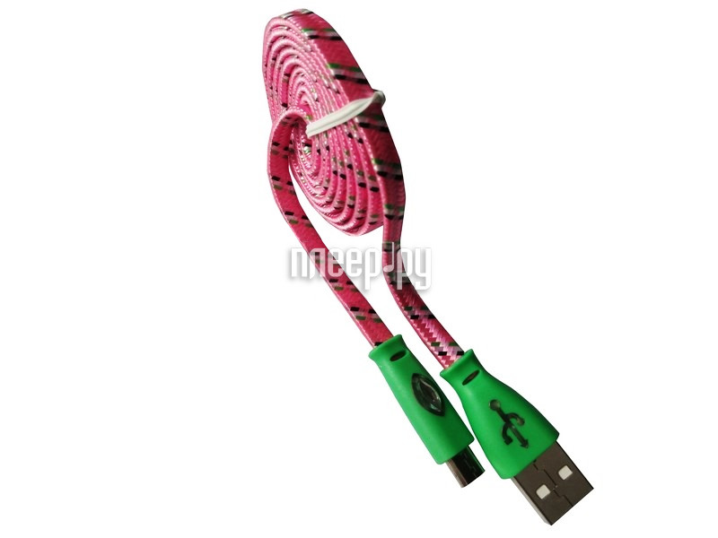  Rexant USB - MicroUSB 1m Pink 18-4256  338 