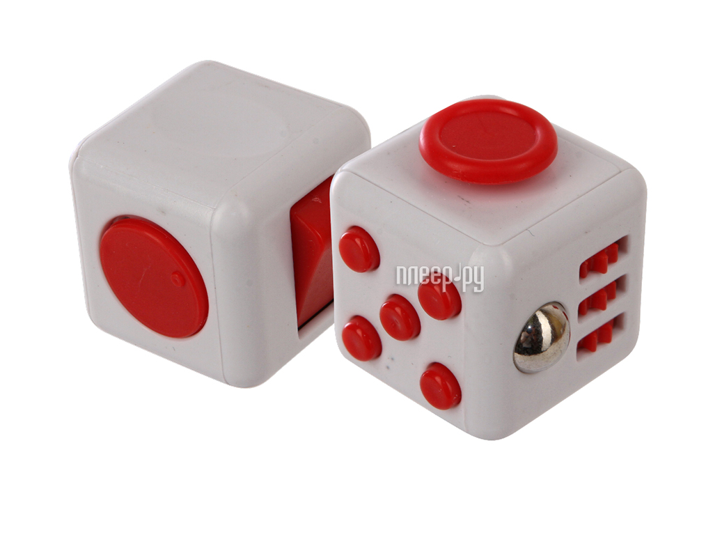   Fidget Cube White-Red  218 
