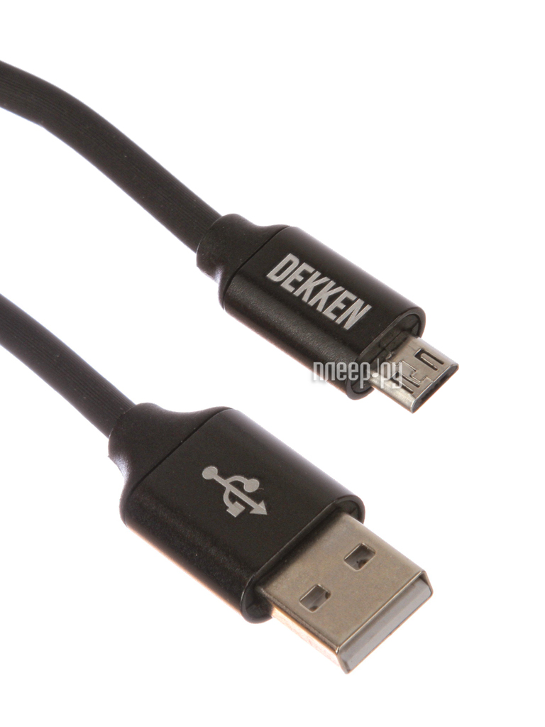  Dekken USB - microUSB 1m Black 20911 