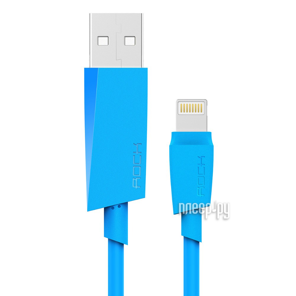  Rock USB to Lightning M3 MFI Round Cable 1m RCB0473 Blue 