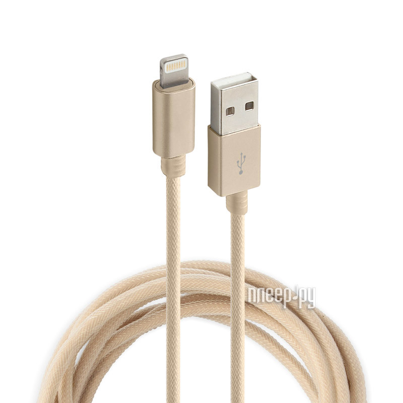  Rock USB to Lightning Metal Charge & Sync Round Cable 20cm RCB0432 Gold