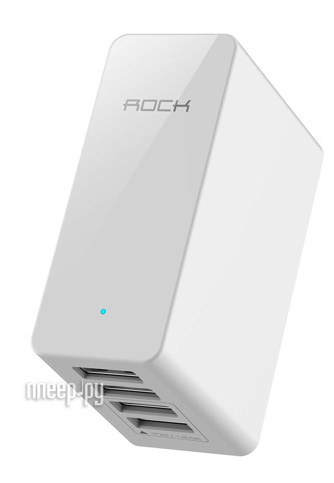   Rock Rocket Travel 4xUSB 6.8A RWC0209 White 