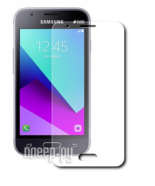    Samsung Galaxy J1 mini Prime 2017 Red Line 0.2mm Tempered Glass 