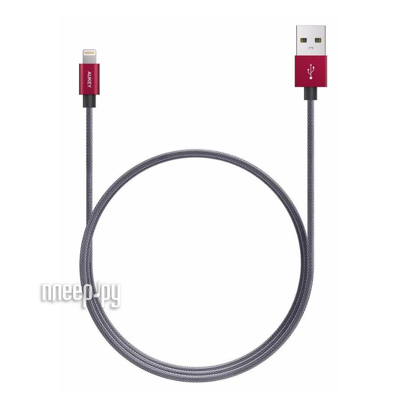  Aukey USB - Lightning 0.9m Red CB-D24